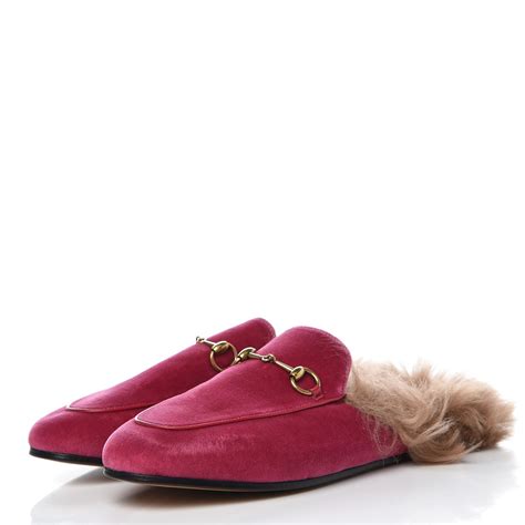 gucci mink pink|Gucci mink slippers.